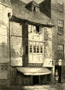 Gamla hus på Wych Street, 1881. av Unbekannt