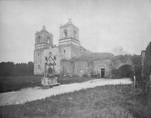 Old Spanish Mission, San Antonio, Texas, c1897. av Unbekannt