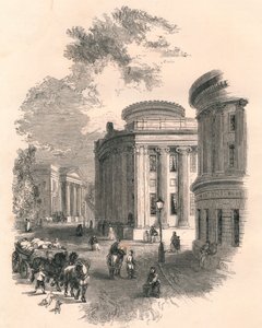 Old Town Hall and Commercial Buildings, Leeds, c1800-talet av Unbekannt