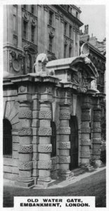Old Water Gate, Embankment, London, c1920-talet av Unbekannt