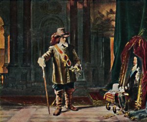 Oliver Cromwell 1599-1658. - Målning av Schrader, 1934. av Unbekannt