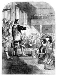 Oliver Cromwell 1599-1658 vägrar att acceptera kronan, c1902 av Unbekannt