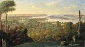 Vid Ohiofloden, ca. 1840. av Unbekannt