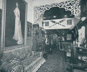 Ett av mottagningsrummen på Sandow Institute, c1898 av Unbekannt