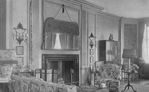 Ena sidan av salongen, fru WK Vanderbilts hus, New York, 1924. av Unbekannt