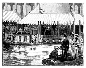 Invigning av London Coal Exchange, Royal Procession, Custom-House Quay, London, c1888 av Unbekannt