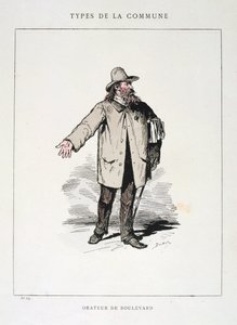 Boulevardtalare, Paris kommun, 1871 av Unbekannt