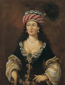 Orientalisk kvinna, ca 1681-1682 av Unbekannt