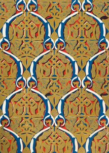 Ornament i paneler, Court of the Mosque, 1907. av Unbekannt