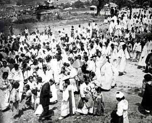 Utomhussamling, Korea, 1900 av Unbekannt