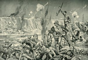 Paardeberg: Anfallet på Cronjes position, 1901. av Unbekannt