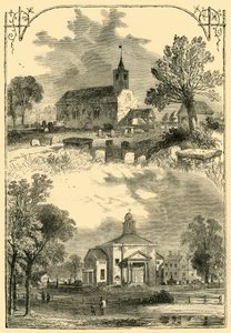 Paddington Church: 1750 och 1805, c1876. av Unbekannt