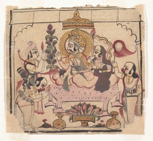 Sida från en dispersed Ramayana: Story of Rama, ca. mitten av 1700-talet. av Unbekannt