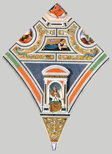 Målad dekoration i kyrkan Santa Maria del Popolo, Rom, Italien, 1928. av Unbekannt