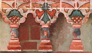 Målat galleri i Johannes Döparens kyrka i Toltshkovo i Jaroslaw, Ryssland, c1695, 1928. av Unbekannt