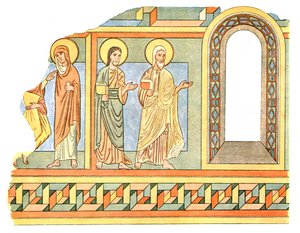 Målning i långhuset i Tybjerg Church, Praesto County, Danmark, 1928. av Unbekannt