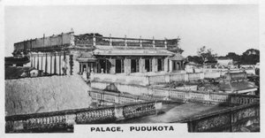 Palace, Pudukottai, Tamil Nadu, Indien, c1925 av Unbekannt