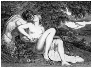Pan och Syrinx av Unbekannt