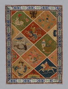 Panelklänningstyg, Kina, Qingdynastin 1644-1911, 18751900. av Unbekannt