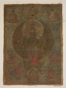 Panel från Painting of a Thousand-Armed Guanyin, datum okänt. av Unbekannt