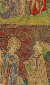 Panel med Jungfrun och Gabriel Annunciate, tyska, 1400-talet. av Unbekannt