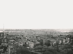Panorama över staden Boston, USA, 1895. av Unbekannt