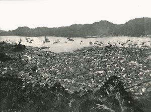 Panoramautsikt över staden, Nagasaki, Japan, 1895. av Unbekannt