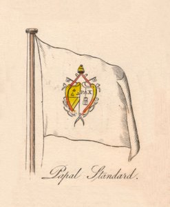 Påvlig standard, 1838 av Unbekannt