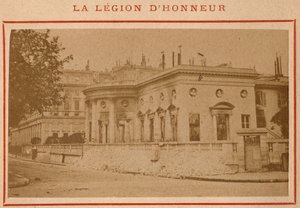 Paris kommun (1871): utsikt över Palais de la Legion d
