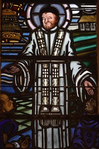 Paris, Frankrike Saint Laurent kyrka målat glas: Saint Vincent de Paul, Paris, Frankrike av Unbekannt