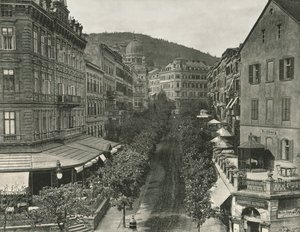 Parkstrasse, Carlsbad, Tjeckoslovakien, 1895. av Unbekannt