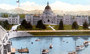 Parlamentsbyggnader, Victoria, British Columbia, Kanada, c1900-talet av Unbekannt