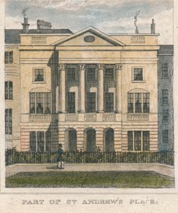 En del av St. Andrews Place, 1800-talet. av Unbekannt