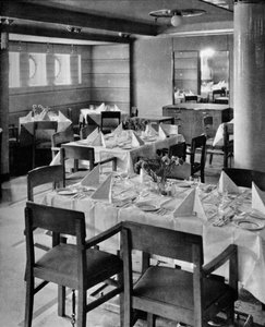 Del av Tourist Dining Saloon, 1935 av Unbekannt