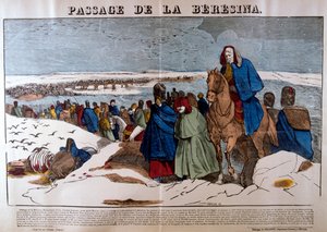 Passage av Berezina, 28 november 1812, 1800-talet av Unbekannt