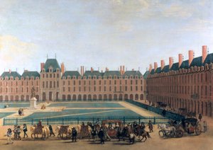 Passage av kungen och regenten, Place Royale, c1655. av Unbekannt