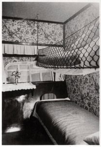 Passagerarhytt på natten, LZ 127 Graf Zeppelin, 1933 av Unbekannt