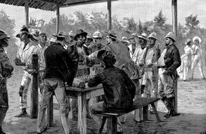 Betala västindiska arbetare, 1888 av Unbekannt