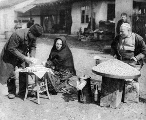 Jordnöts- och dofthandlare, Sofia, Bulgarien, c1923 av Unbekannt