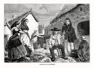 Bönder i Auvergne, Frankrike, 1800-talet av Unbekannt