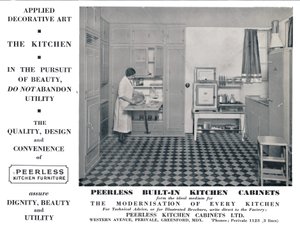 Peerless inbyggda köksskåp, 1935 av Unbekannt