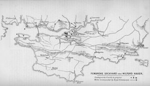 Pembroke Dockyard och Milford Haven, 1884 av Unbekannt