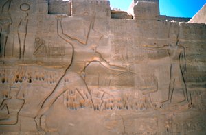 Pharao Seti, Gefangennahme von Sklaven, Luxor, Ägypten von Unbekannt