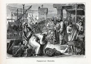 Feniciska sjömän, 1882 av Unbekannt