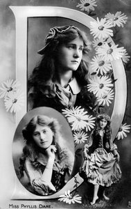 Phyllis Dare 1890-1975, engelsk skådespelerska, 1905 av Unbekannt
