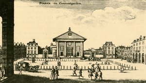 Piazza i Covent Garden, 1700-talet, 1925. av Unbekannt