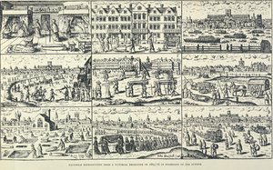 Bildskildring av den stora pesten, 1665 av Unbekannt