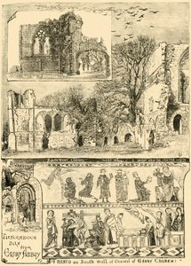 Pittoreska bitar från Easby Abbey, 1898. av Unbekannt