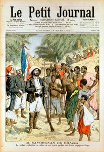 Pierre-Paul-Francois-Camille Savorgnan de Brazza, fransk upptäcktsresande och grundare av Brazzaville, 1905 av Unbekannt