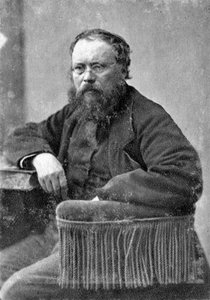 Pierre Joseph Proudhon, fransk mulualistisk politisk filosof, c1845-1868 av Unbekannt
